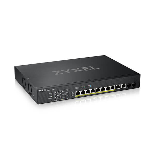 ZYXEL NETWORKS - XS1930-12HP - 8-port 10G Multi-Gig PoE Lite-L3 Smart Managed Switch with 2 10G Multi-Gig Ports & 2 SFP+ ANTELLConnect