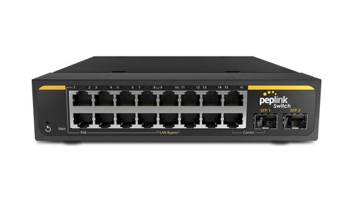 SD Switch 16-Port Rugged PEPLINK